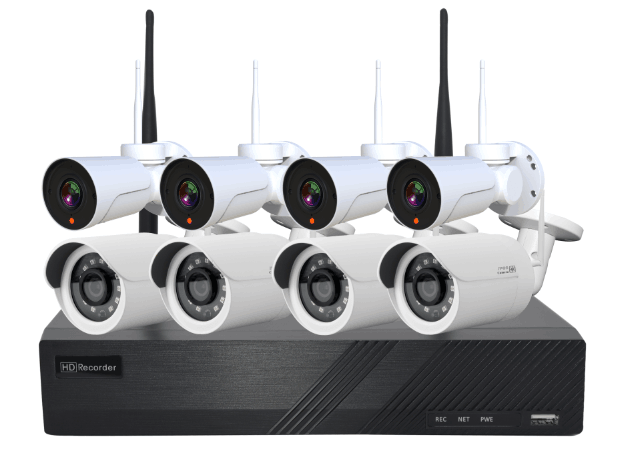 3MP 8CH Bullet Wireless Enhanced NVR KITS 1 3MP 8CH Bullet Wireless Enhanced NVR KITS